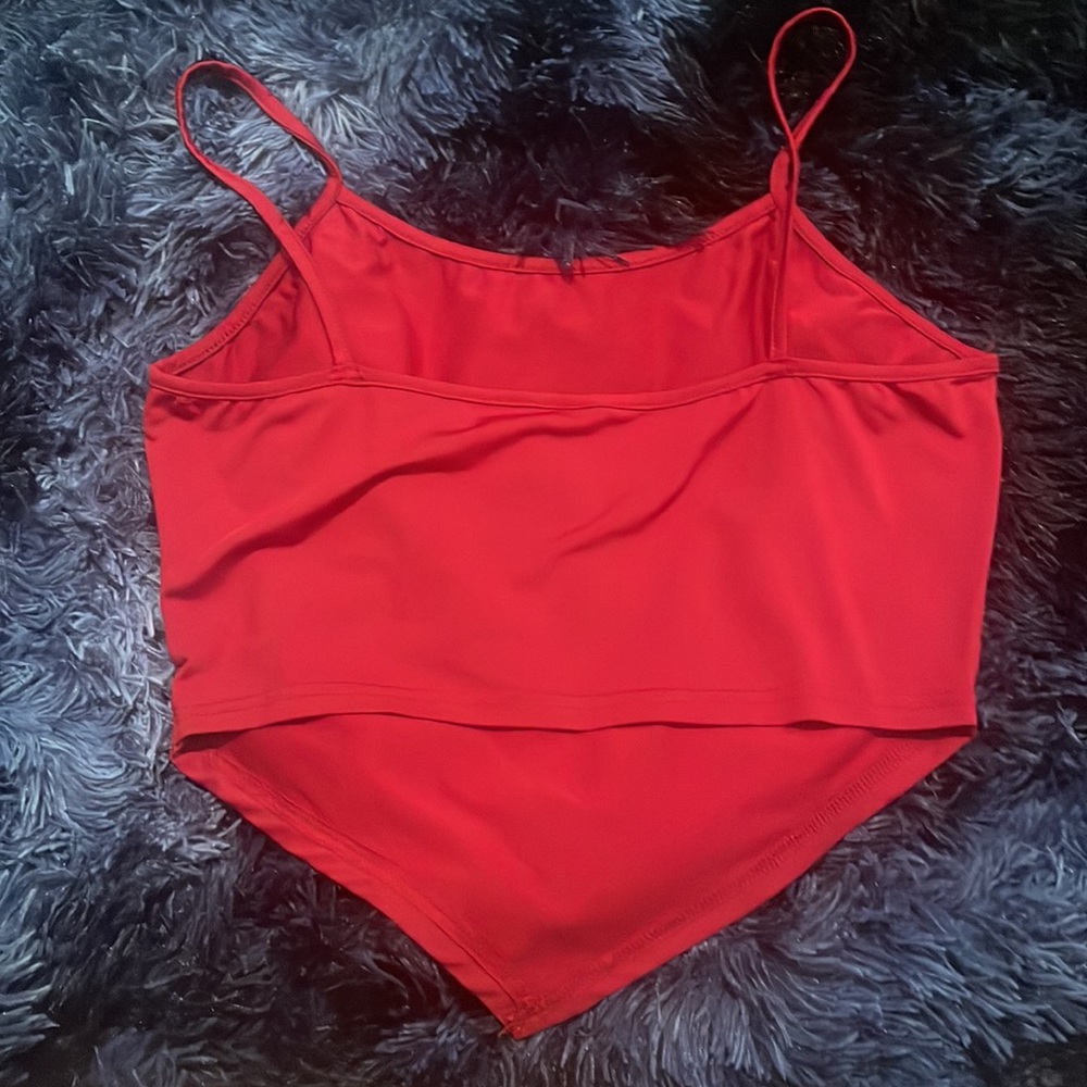 Red Patterned Top - Picture 2 of 2